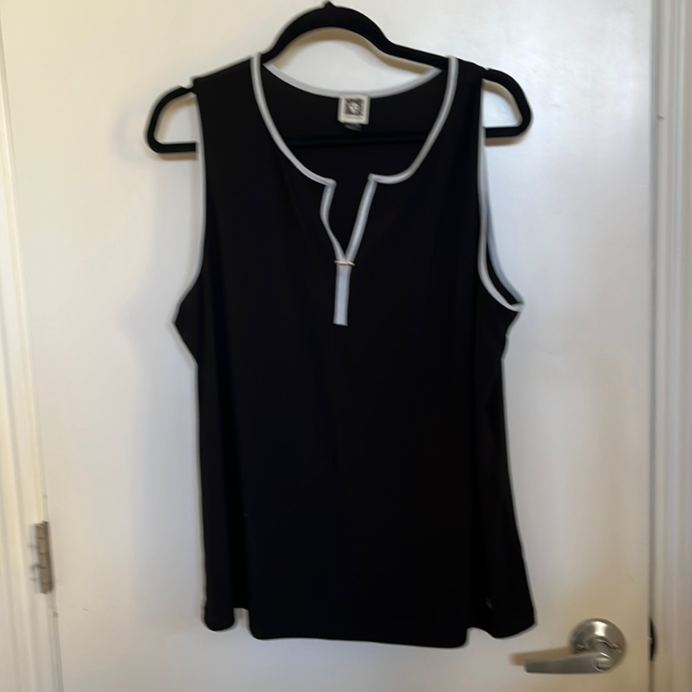 Anne Klein black tank top